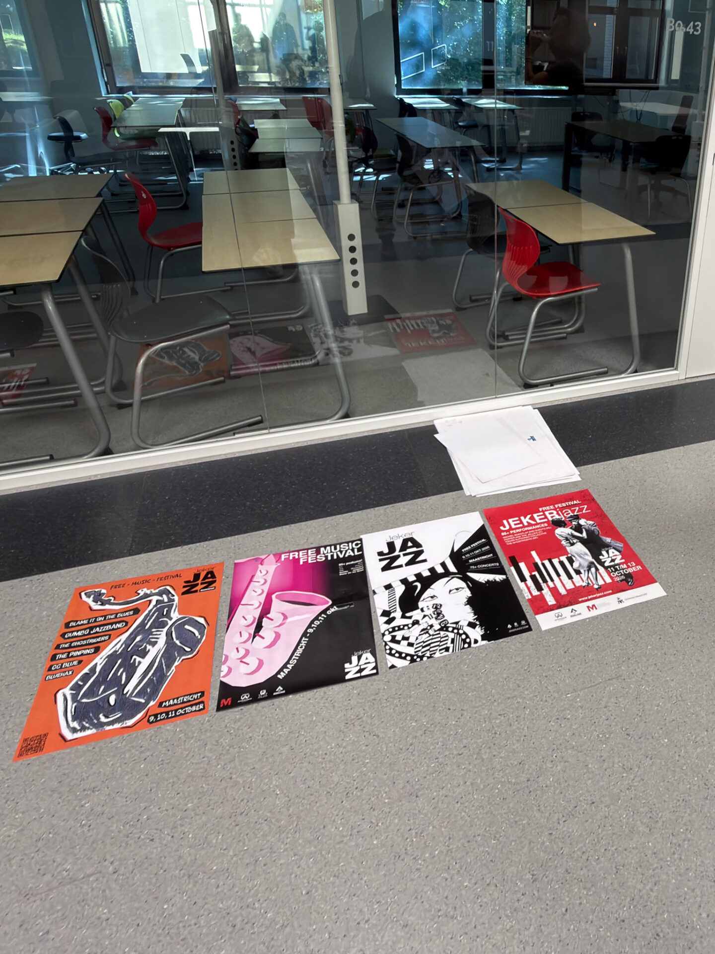 Posterontwerpen van VISTA-studenten voor JekerJazz