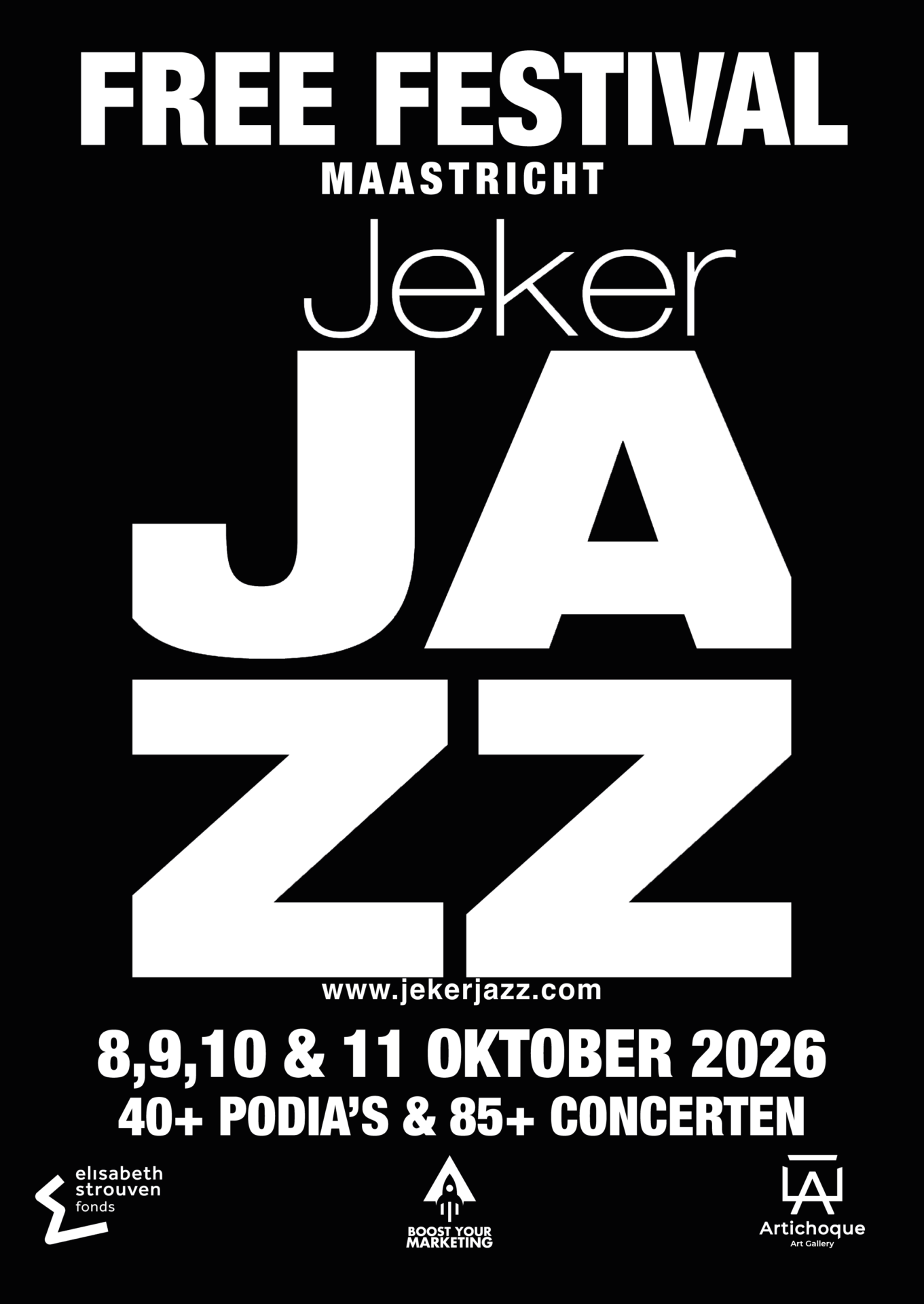 Ontwerp voor een JekerJazz-driehoeksbord in Maastricht